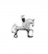 Colgante Caballo plata grande 3 dimensiones