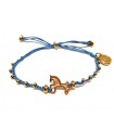 PULSERA ENYA CABALLO HILO  AZUL