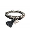 Pulsera Monreal Zen grises mate